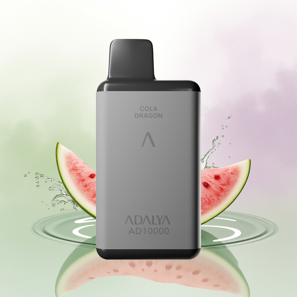Adalya AD 10000 Puffs Arbūzu Ledus Vienreizējās Lietošanas Vape Pelēks Kosmoss Alumīnija Caurule