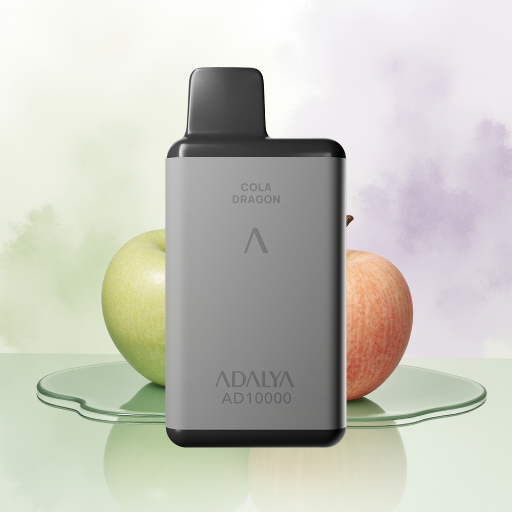 Adalya AD 10000 Puffs Divi Āboli Kosmosa Pelēks USB-C