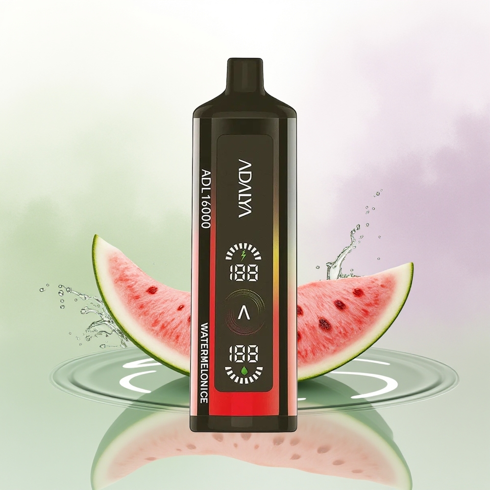 Adalya ADL 16000 PRO Pūšas Vienreizējās Lietošanas Vape Arbūzs Ledus USB-C