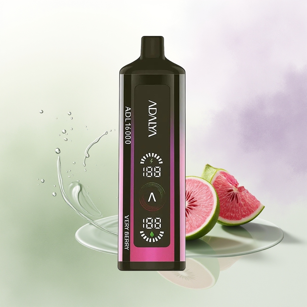 Adalya ADL 16000 PRO Pūšas Vienreizējās Lietošanas Vape Ļoti Ogļu Tērauda Caurule