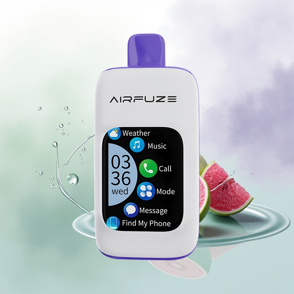 AirFuze Smart 30000 Piepūšanas Vienreizējās Lietošanas Vape Zilā Aveņu Ledus ar 5 Nikotīna un Type-C Uzlādi