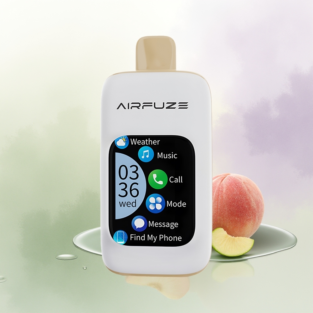 AirFuze Smart 30000 Puffs Sulu Persiku Vienreizējās Lietošanas Vape 900mAh Type-C
