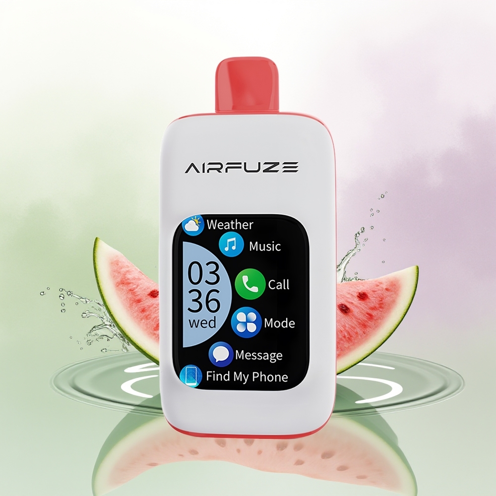 AirFuze Smart 30000 Pūšu Vienreizējās Lietošanas Vape Arbūza Ledus ar 5 Nikotīna un Type-C Uzlādi
