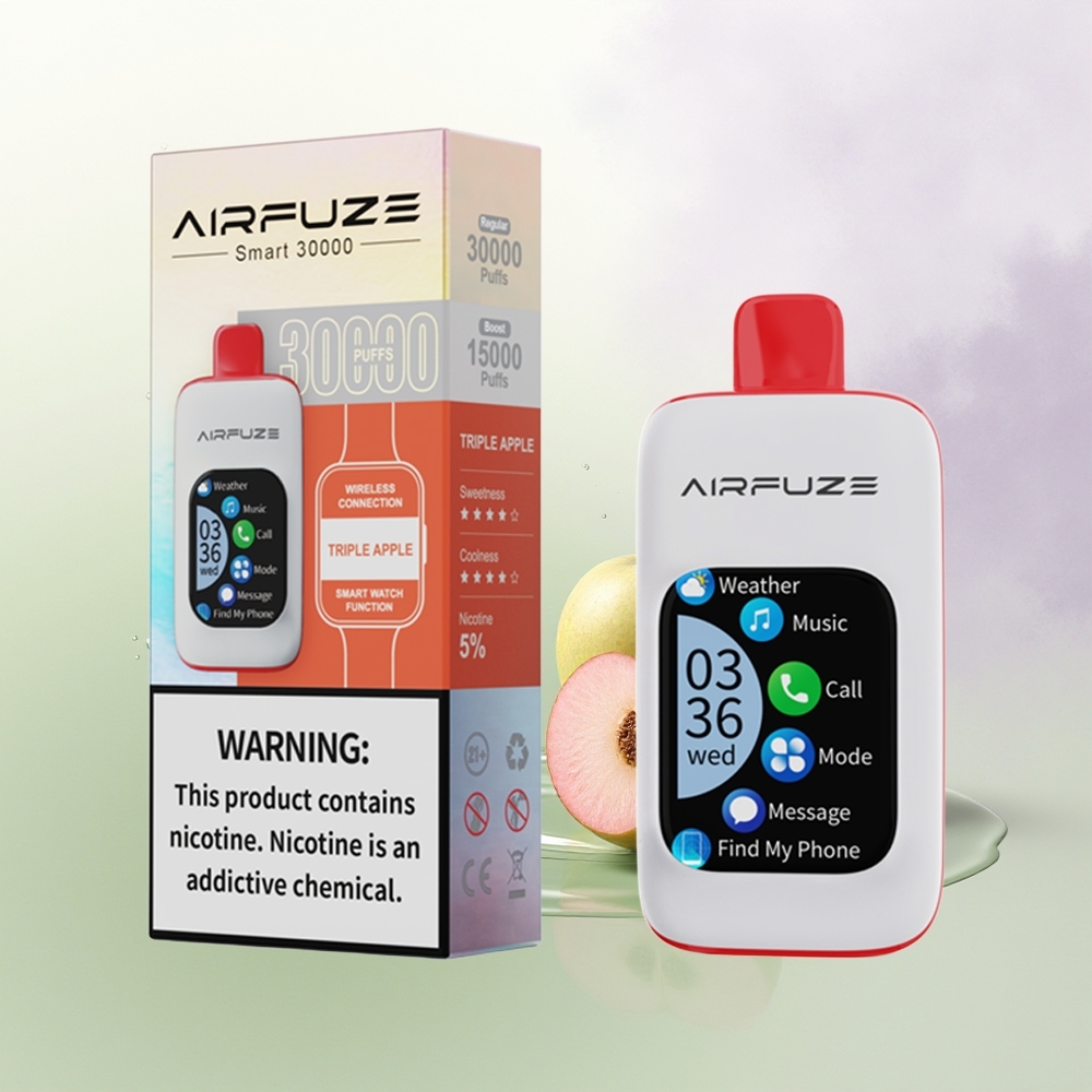 AirFuze Smart 30000 Pūšu Vienreizējās Lietošanas Vape Trīs Āboli 5 900mAh