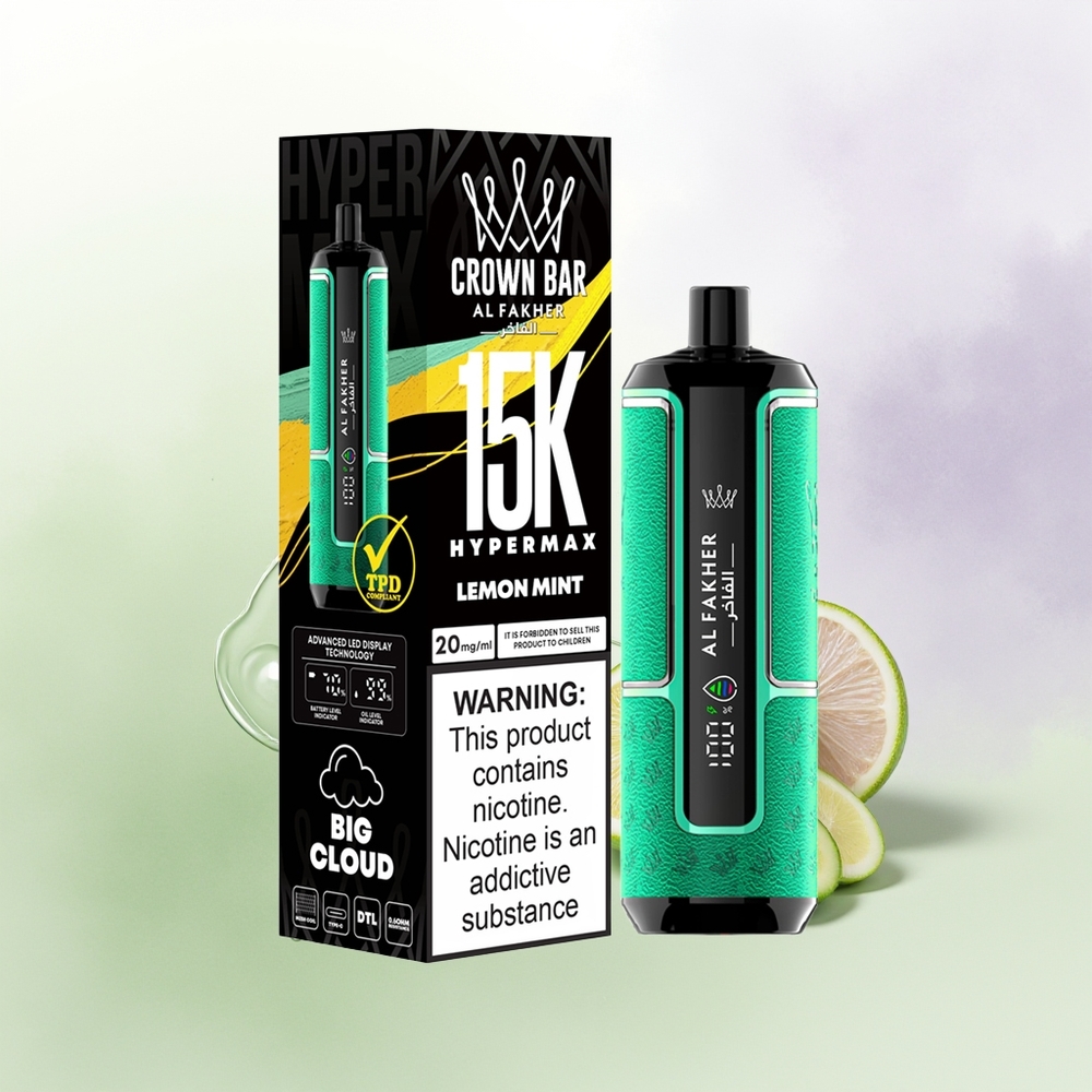 Al Fakher Crown Bar 15K Citrons Mētra 22ml 600mAh