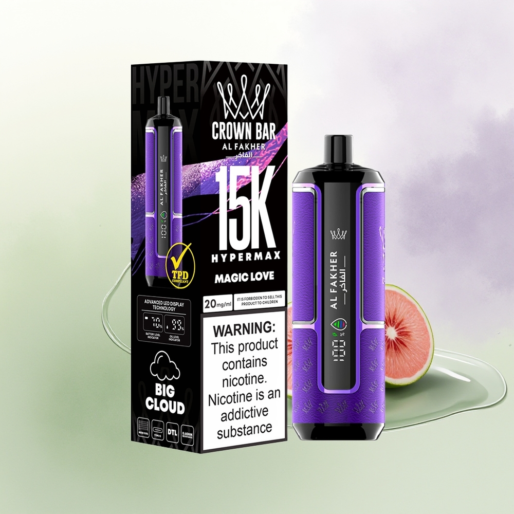 Al Fakher Crown Bar 15K Mīlestība Vienreizējās Lietošanas Vape