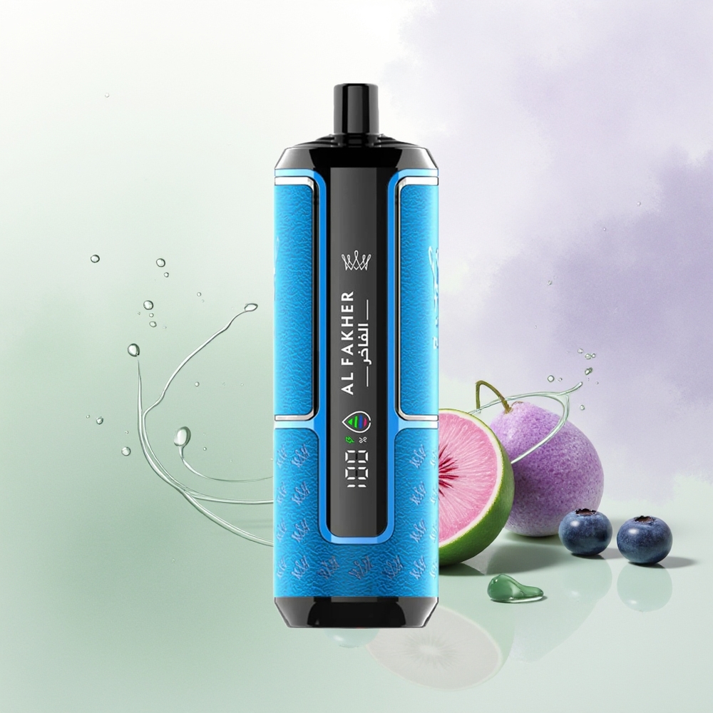 Al Fakher Crown Bar 15K Zilā Guma Hypermax Vienreizējās Lietošanas Vape Kit