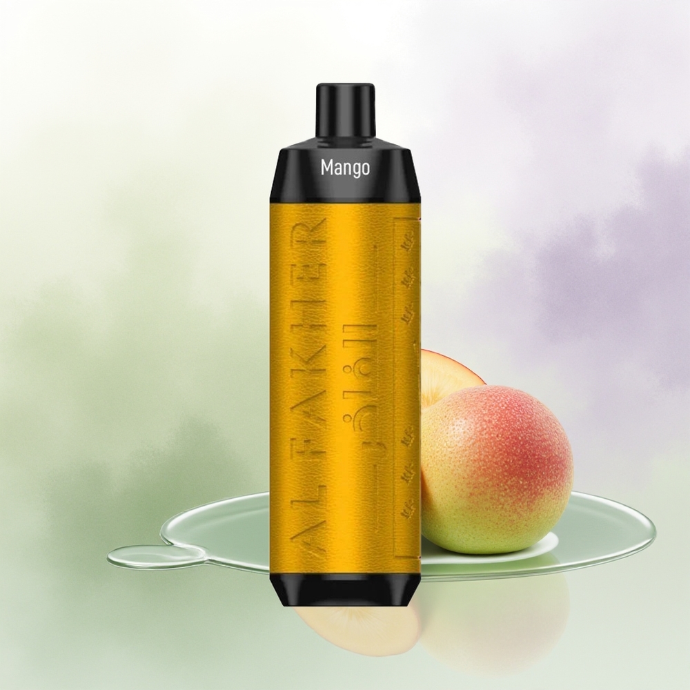 Al Fakher Crown Bar 8000 Caurspīdīgais Vienreizējās Lietošanas Vape Manga Ledus ar 18ml Tilpumu un 5mg Nikotīna