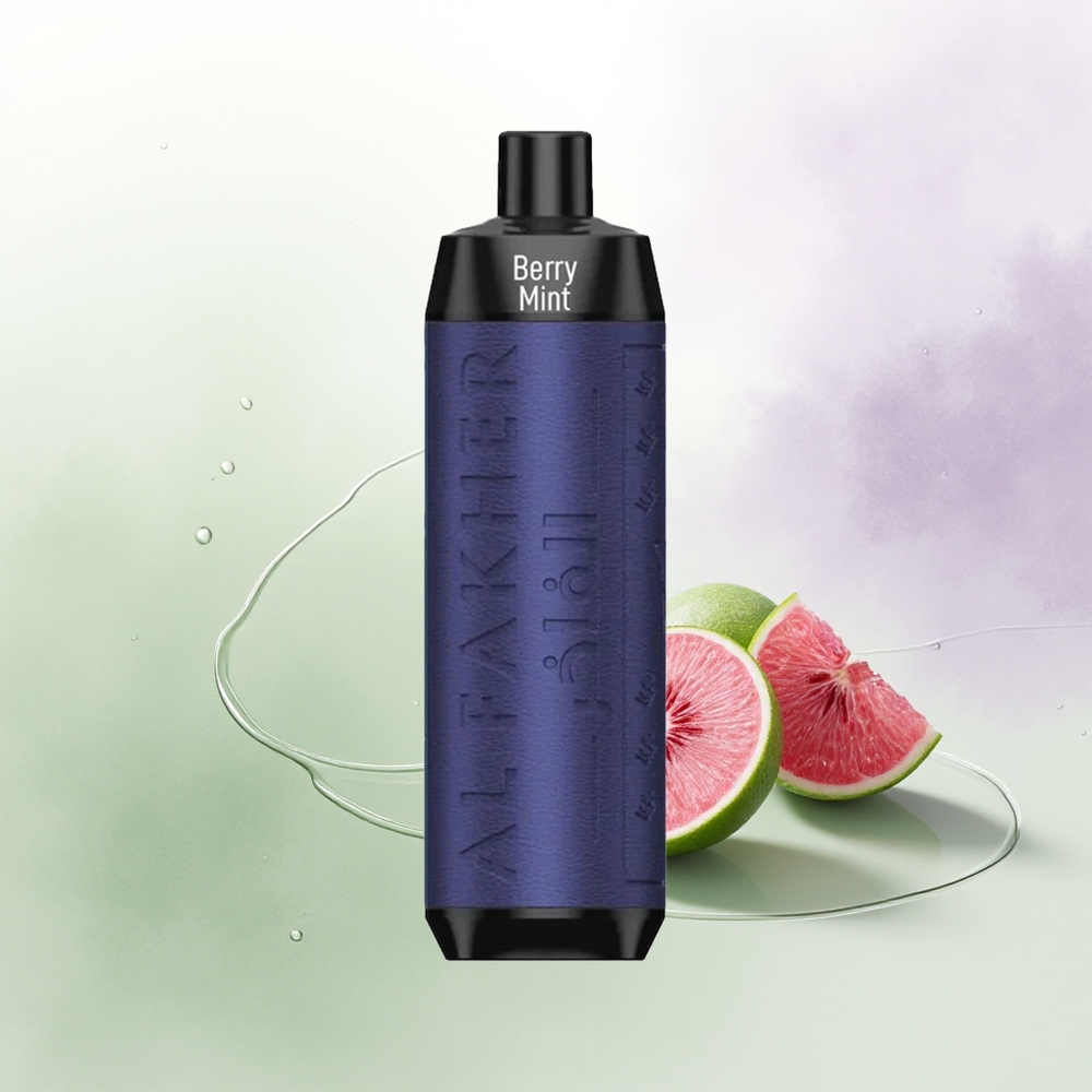 Al Fakher Crown Bar 8000 Garšu Kombinācija Berry Mint 18ml USB Type-C
