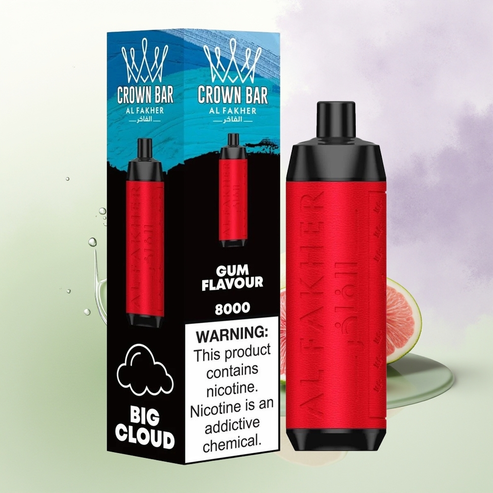 Al Fakher Crown Bar 8000 Gumātrūkā Vienreizējās Lietošanas Vape USB-C 18ml