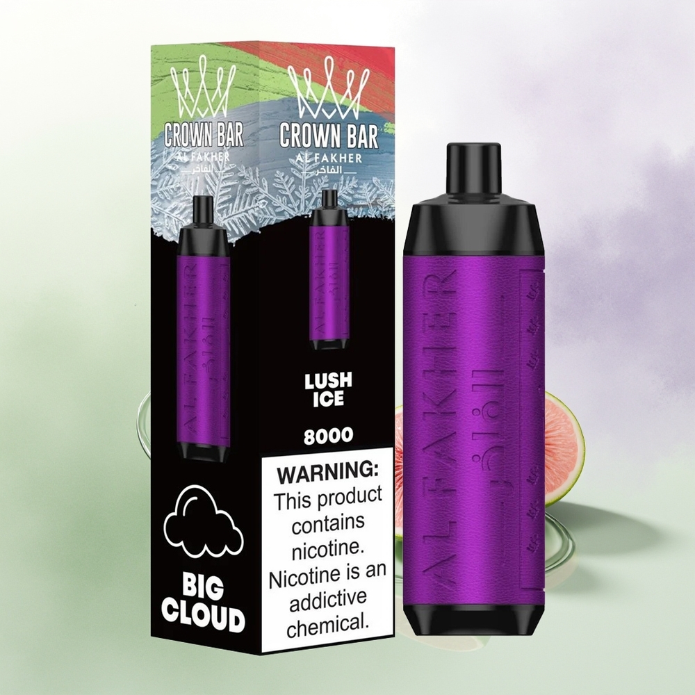 Al Fakher Crown Bar 8000 Ledus Svaiga Vienreizējās Lietošanas Vape 18ml USB-C