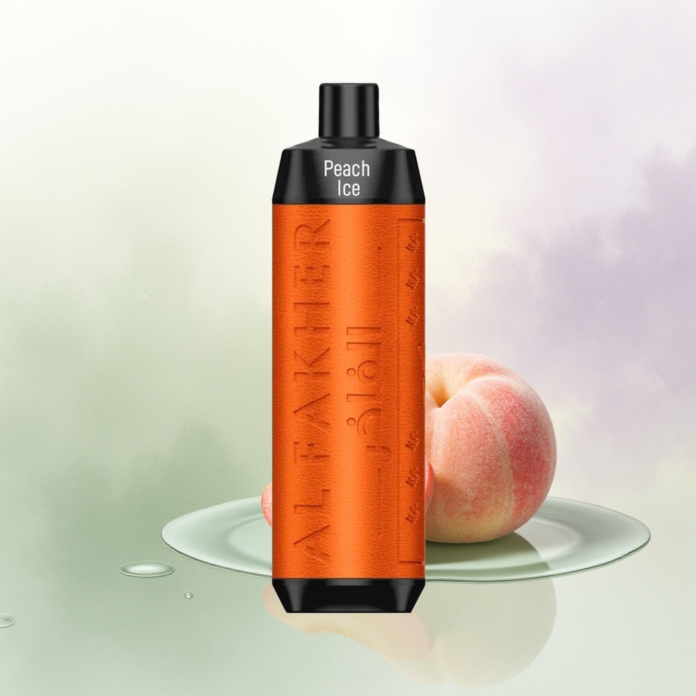 Al Fakher Crown Bar 8000 Persiku Ledus Kompakts Un Elegants Vienreizējās Lietošanas Vape