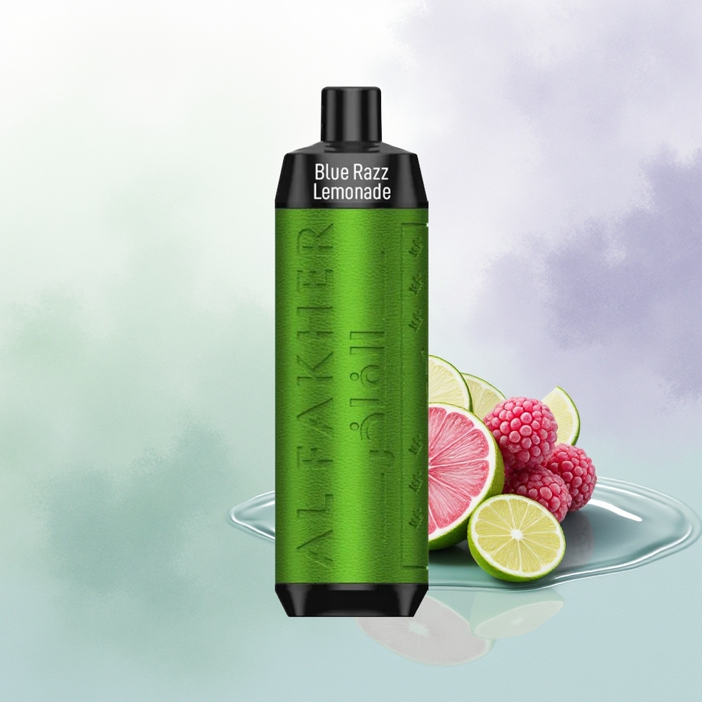 Al Fakher Crown Bar 8000 Zilā Aveņu Limonāde Vienreizējās Lietošanas Vape 18ml USB-C