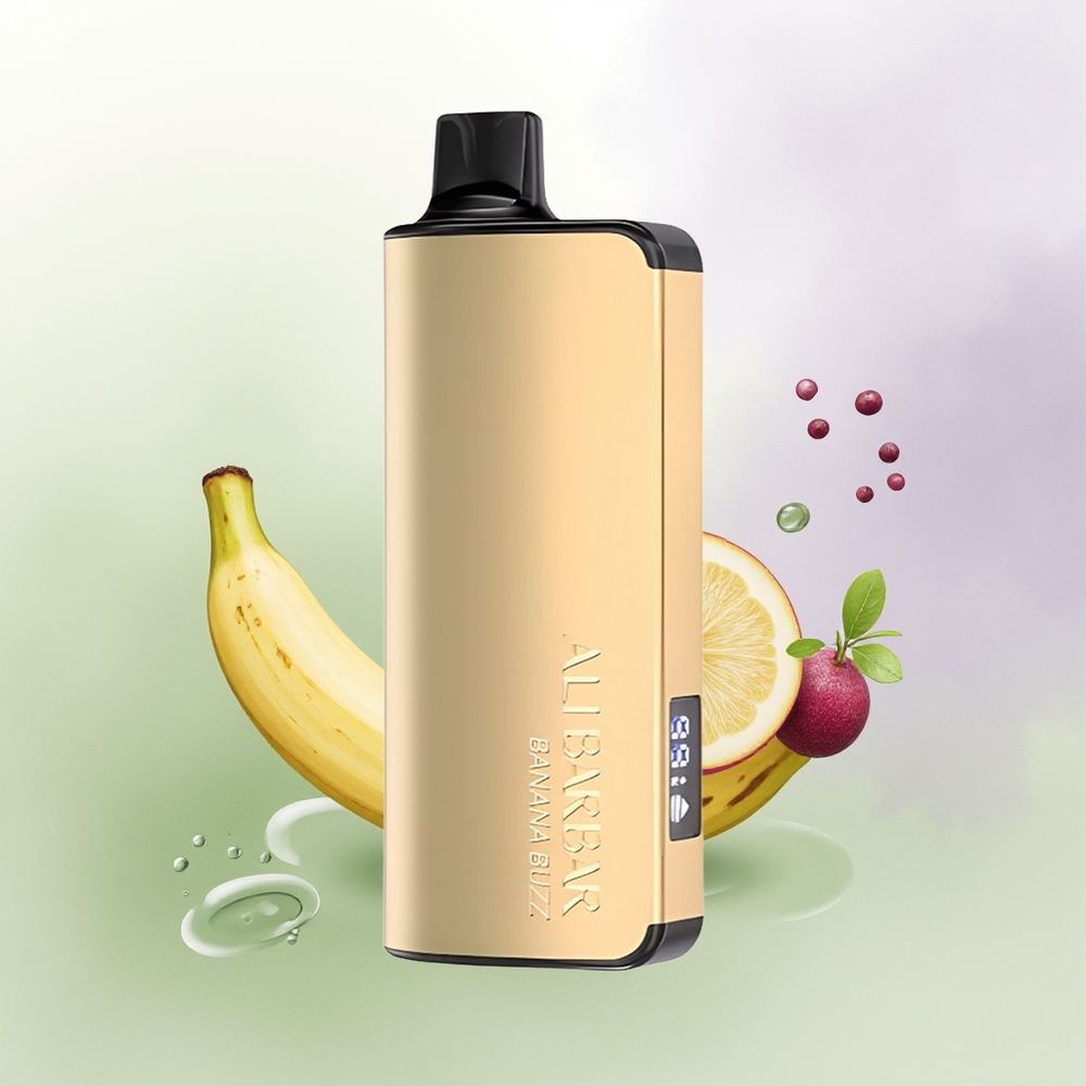 Alibarbar Ingot 9000 Pūšanas Banānu Bzz Vienreizējās Lietošanas Vape ar LED Displeju un 2350mAh