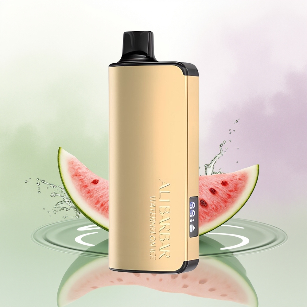 Alibarbar Ingot 9000 Pūšu Arbūza Ledus Vienreizējās Lietošanas Vape ar 22ml E-šķidruma un LED Displeju