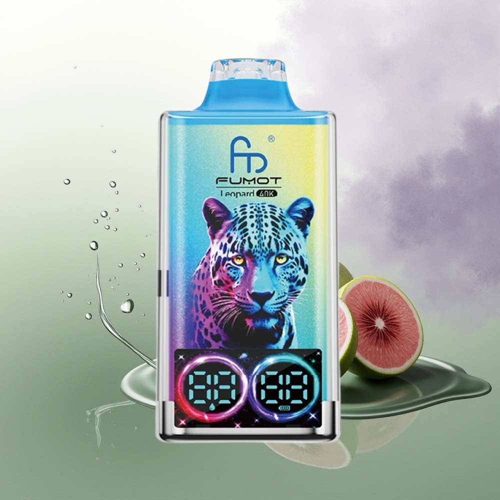 Fumot Leopard 40K Puffs Melnais Pūķis Ledus Vienreizējās Lietošanas Vape 5 Nicotine 700mAh Battery