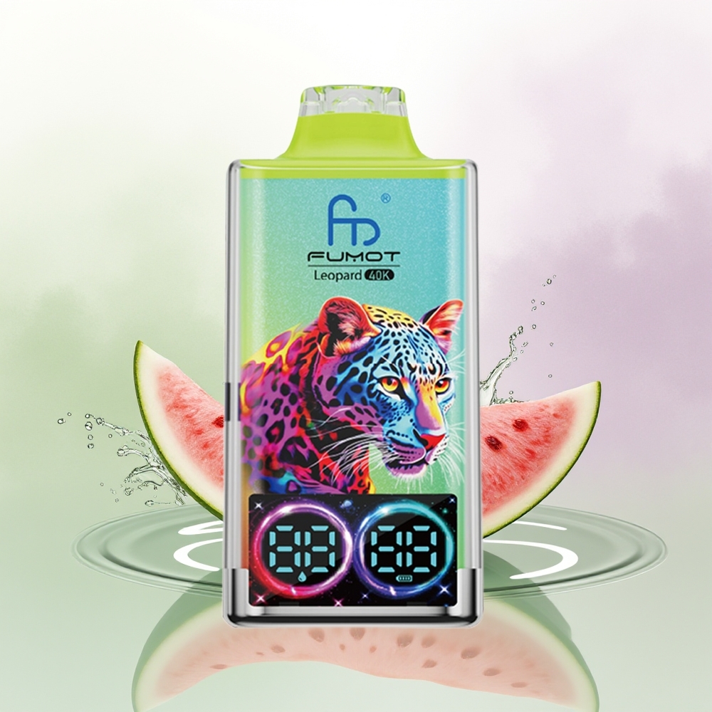 Fumot Leopard 40K Puffs Vienreizējās Lietošanas Vape Arbūza Ledus ar 5 Nikotīna un Type-C Uzlāde