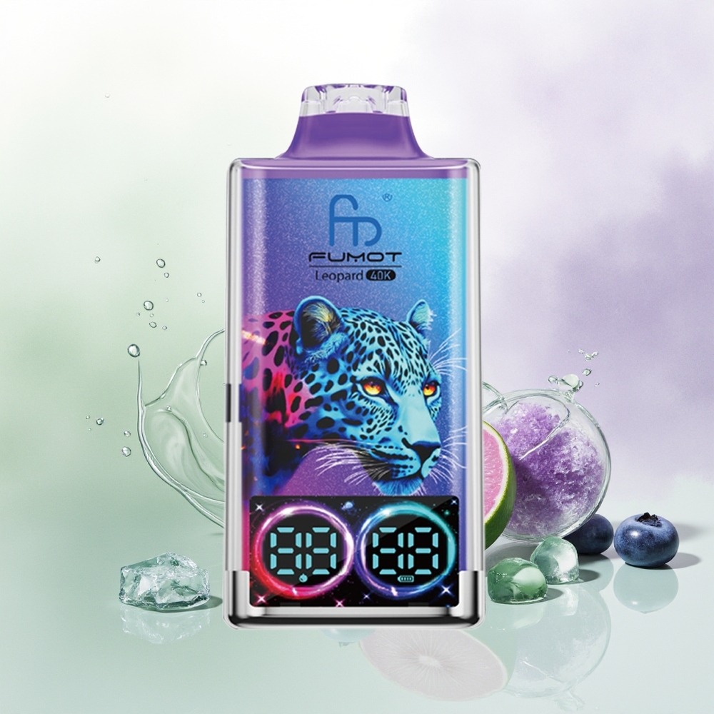 Fumot Leopard 40K Puffs Vienreizējās Lietošanas Vape Zemenes Ledus 5 Nicotine 700mAh Battery