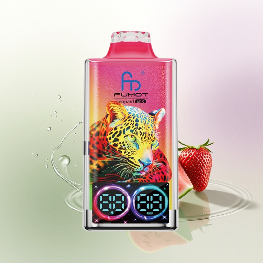Fumot Leopard 40K Puffs Vienreizējās Lietošanas Vape Zemeņu Arbūzs 5 Nicotine 700mAh Battery
