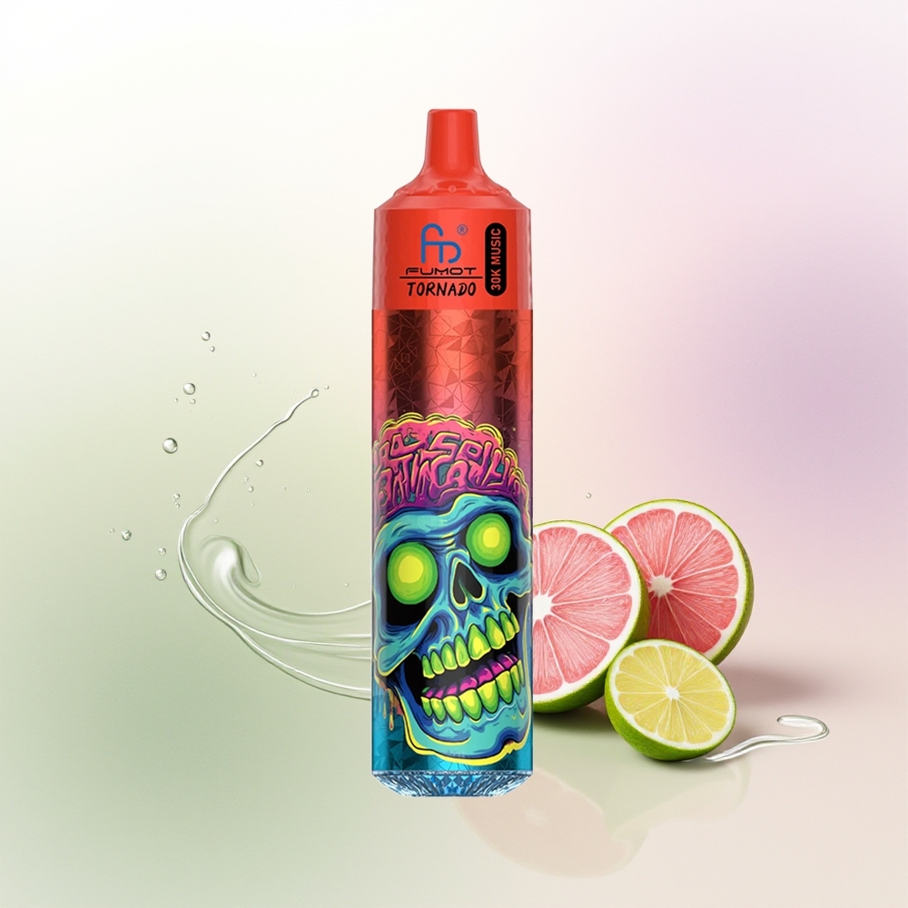 Fumot RandM Tornado 30000 Pūšu Rozes Citronāde 30mL LED