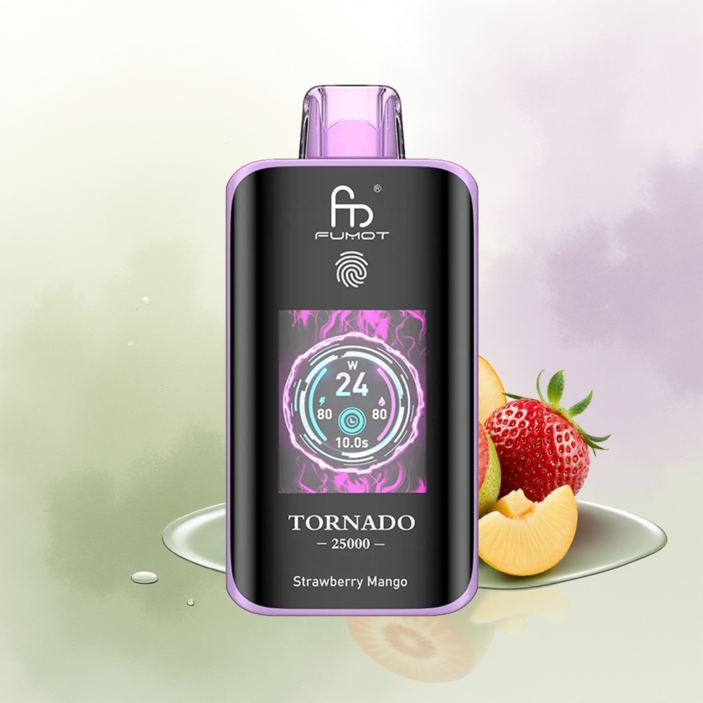 Fumot Tornada 25000 Pūšu Zemeņu Manga 700mAh Type-C