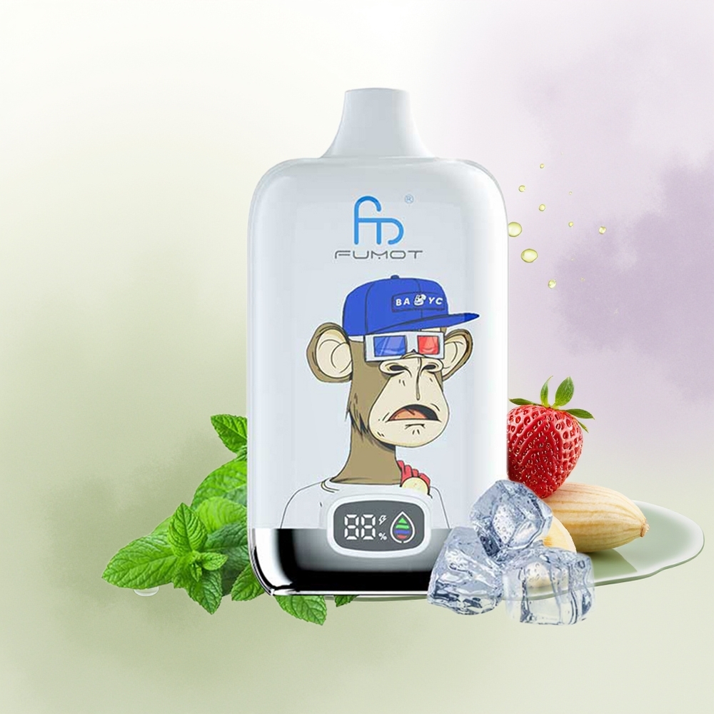 Fumot Tornado 12000 Puffs 20ml Zemeņu Banāns MTL Mesh Coil