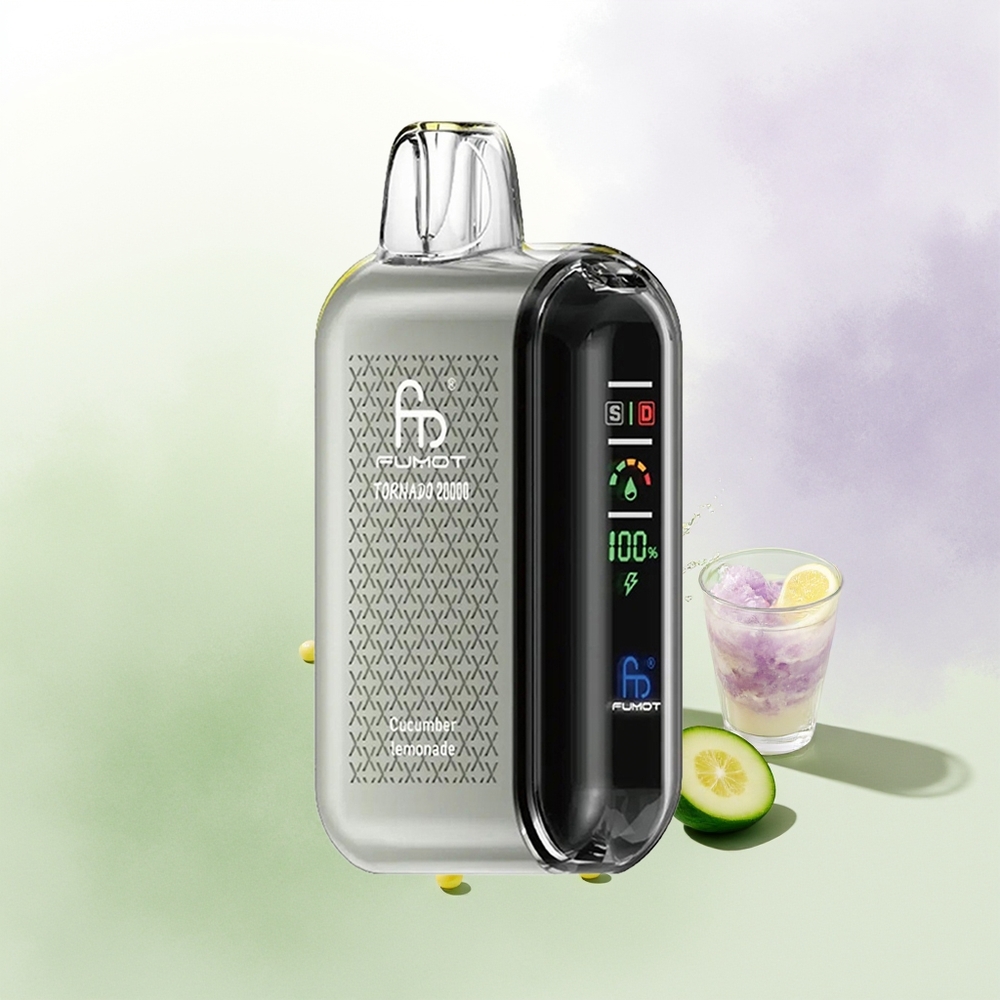 Fumot Tornado 20000 Pūšu Gurkšņu Citronādes Vienreizējās Lietošanas Vape ar 20ml E-liquid un 2 Nikotīna