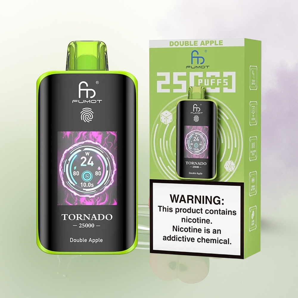 Fumot Tornado 25000 Puffs Dubultā Ābele 20ml 700mAh