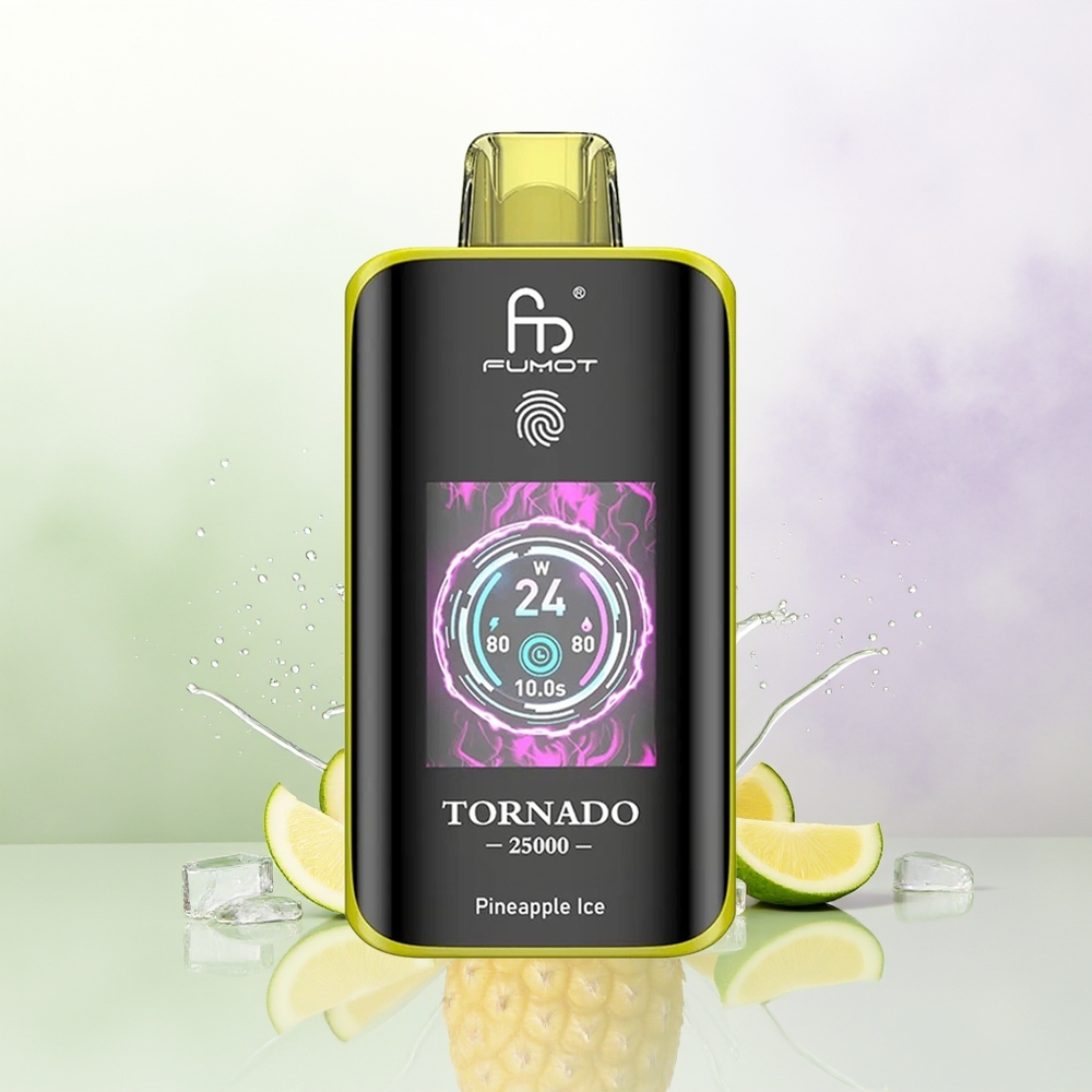 Fumot Tornado 25000 Puffu Ananāsu Ledus 20ml 700mAh