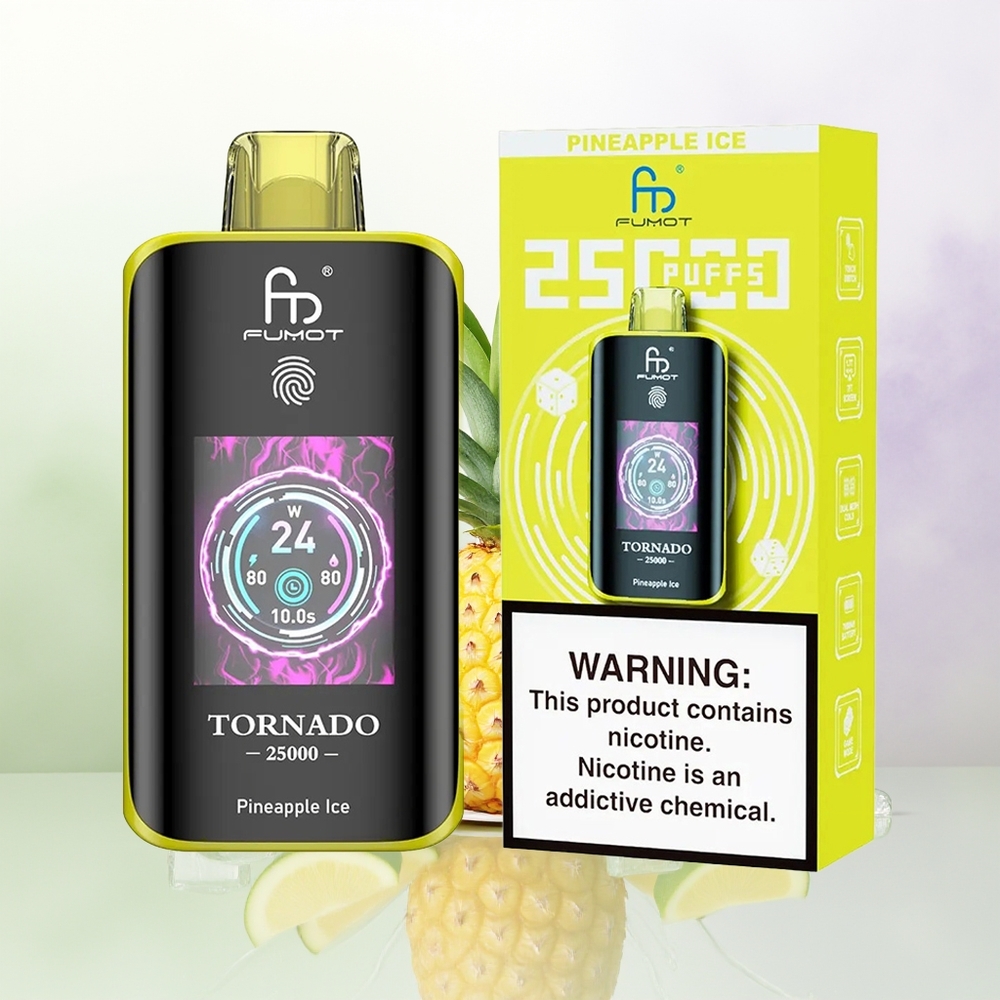 Fumot Tornado 25000 Puffu Ananāsu Ledus 20ml 700mAh