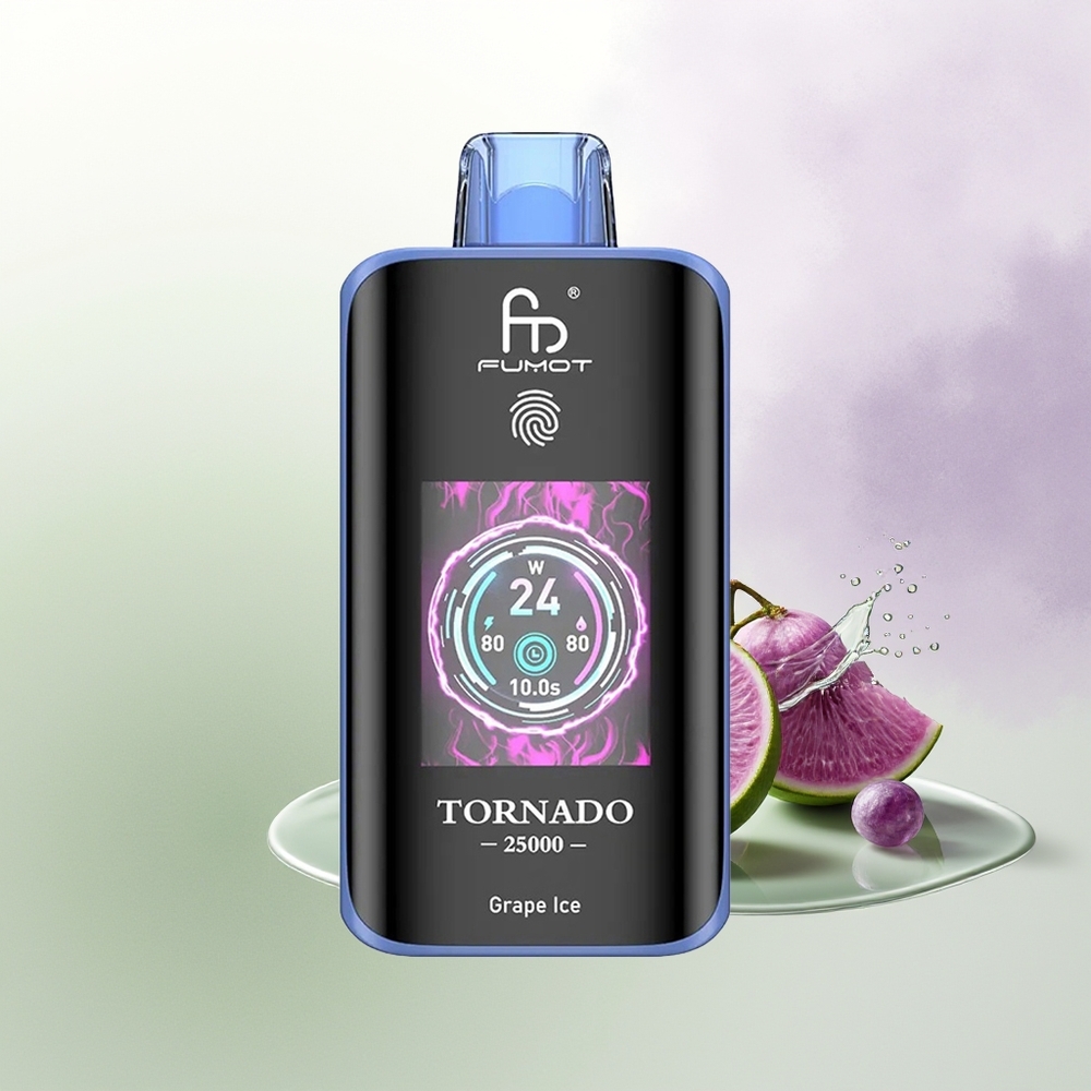 Fumot Tornado 25000 Pūtu Vīnogu Ledus 700mAh Type-C
