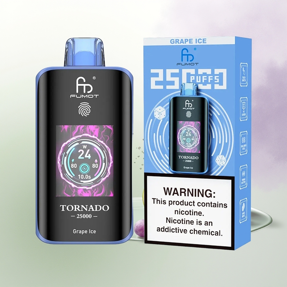 Fumot Tornado 25000 Pūtu Vīnogu Ledus 700mAh Type-C
