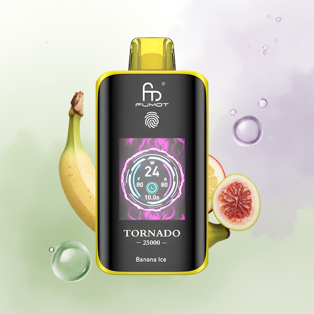 Fumot Tornado 25000 Pūšu Banānu Ledus 20ml/700mAh