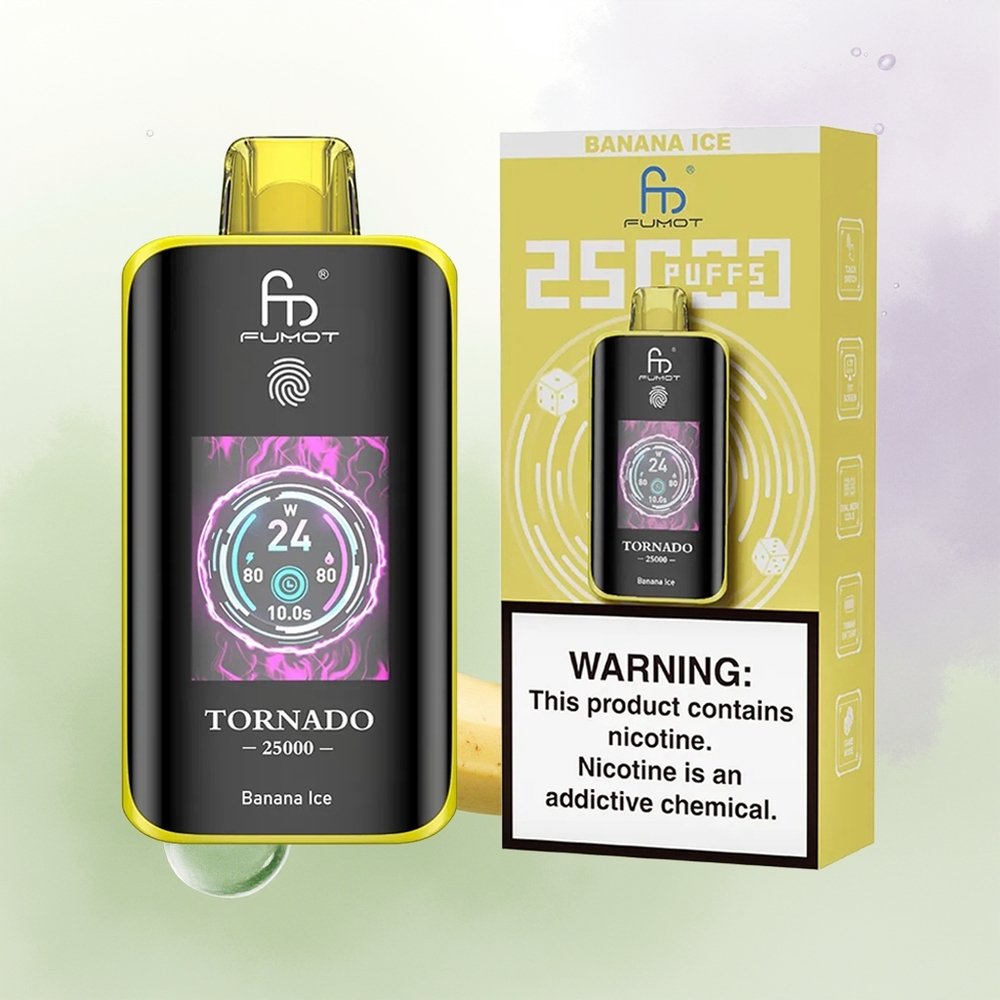 Fumot Tornado 25000 Pūšu Banānu Ledus 20ml/700mAh