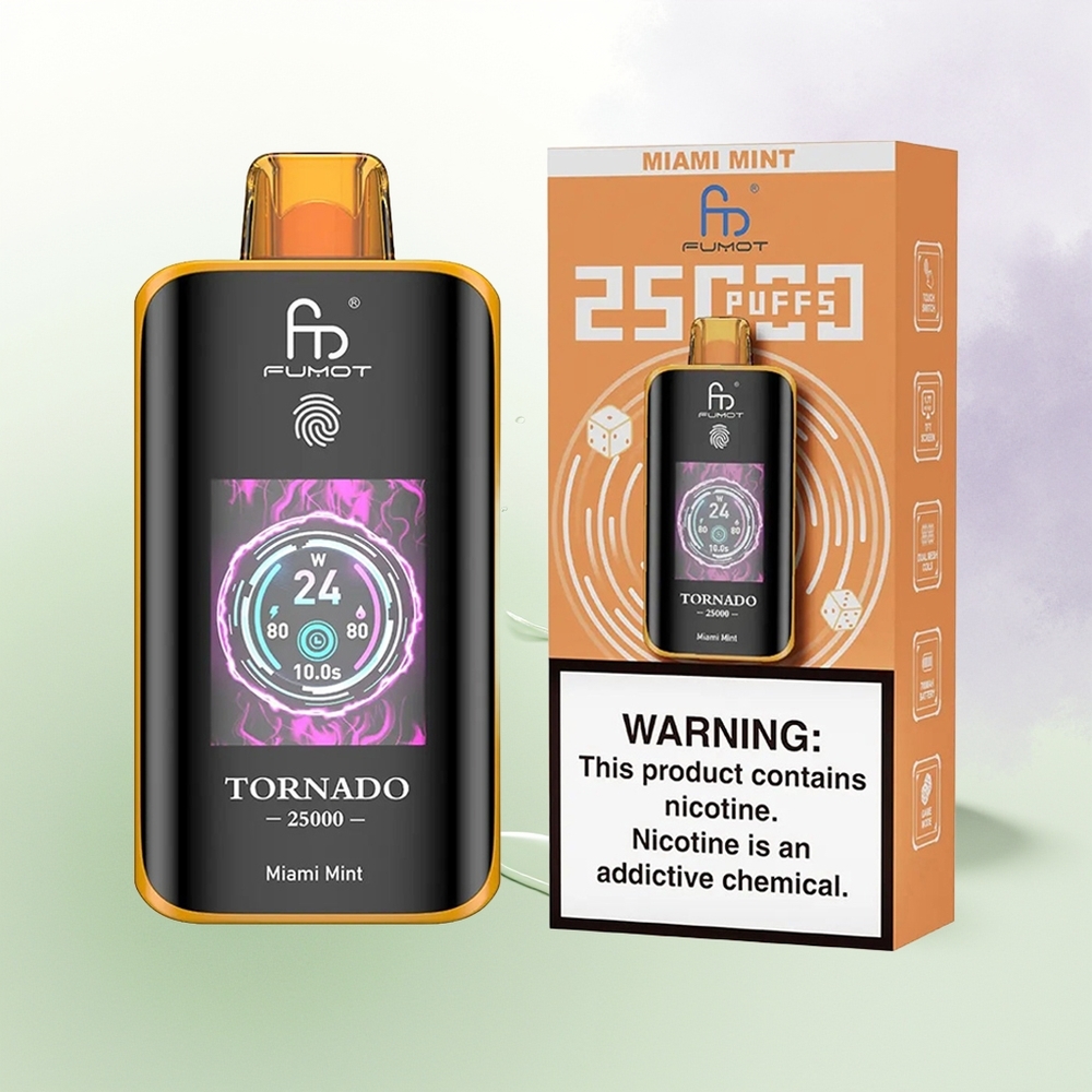 Fumot Tornado 25000 Pūšu Miami Mētra 20ml 700mAh