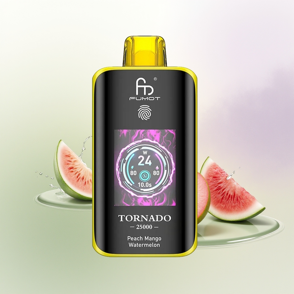 Fumot Tornado 25000 Pūšu Persiku Mango Arbūzs 700mAh 20ml