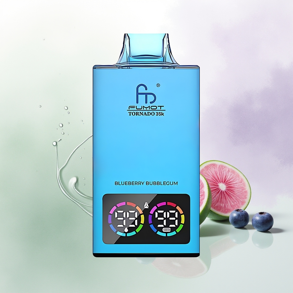 Fumot Tornado 35000 Vienreizējās Lietošanas Vape 35000 šķūņi Blueberry Bubblegum Dual Mesh Coil USB-C