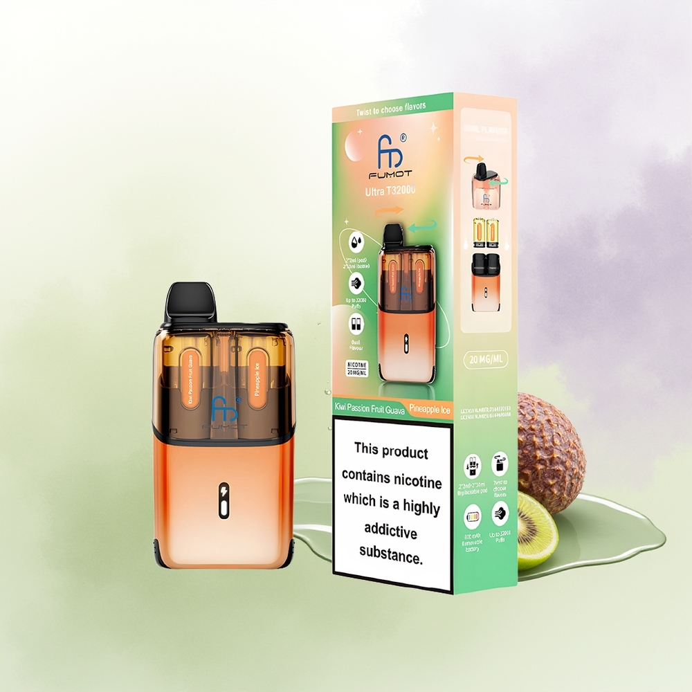 Fumot Ultra T32000 32000 Puffi Kivi Maraku Guava - Ananāsa Ledus 800mAh