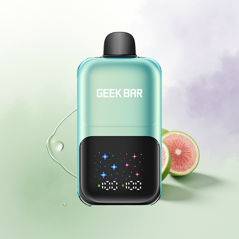 GEEK BAR 2GO 50000 Pūfu Atjauninošā Mētra Ledus 20ml Divu Tvertņu