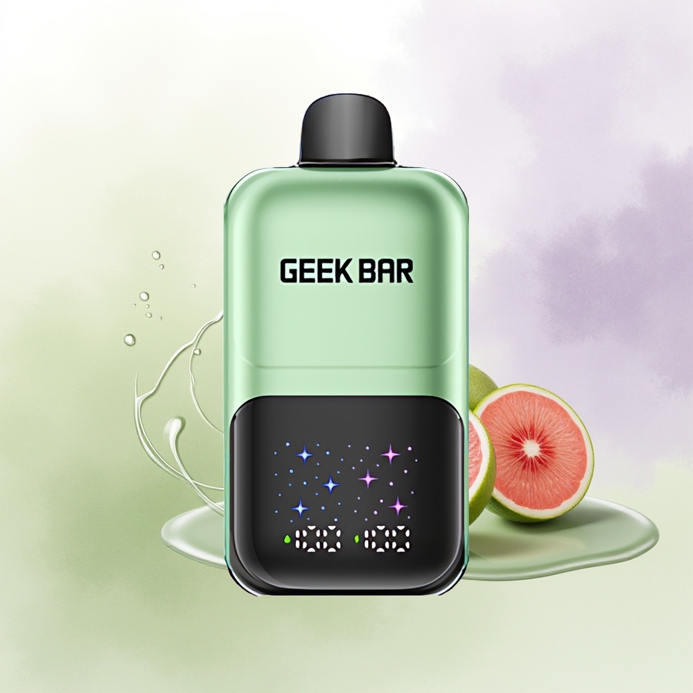 GEEK BAR 2GO 50000 Pūšu Skābā Konfekte  Skābais Auglis Interaktīvs Liels Ekrāns