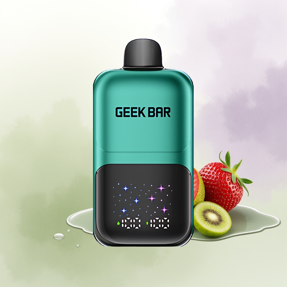 GEEK BAR 2GO 50000 Pūšu Zemeņu  Kivi 20ml Dual Tanks