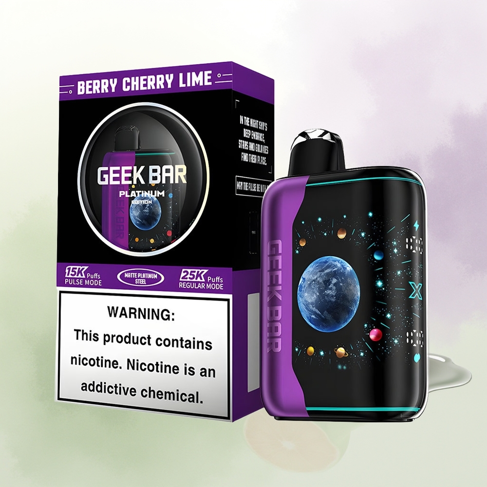 GEEK BAR Platinum Edition 25000 Puffi Ērkšķogu Ķiršu Laima