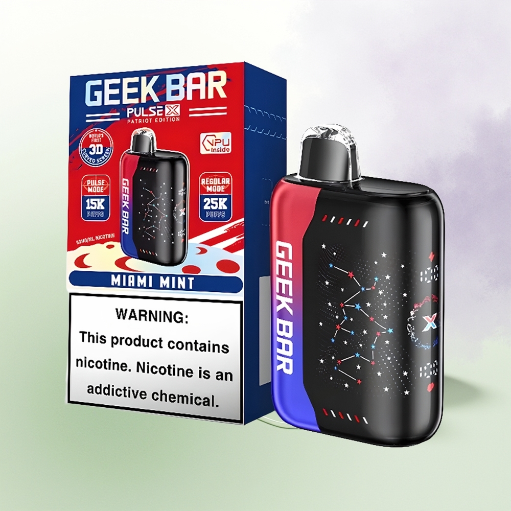 GEEK BAR Pulse X 25000 Pūšanas 18mL Patriota Edīcija