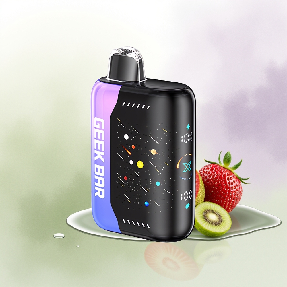 GEEK BAR Pulse X 42K Puffu Meteoru Izdevums Zemeņu Kiwi Ledus