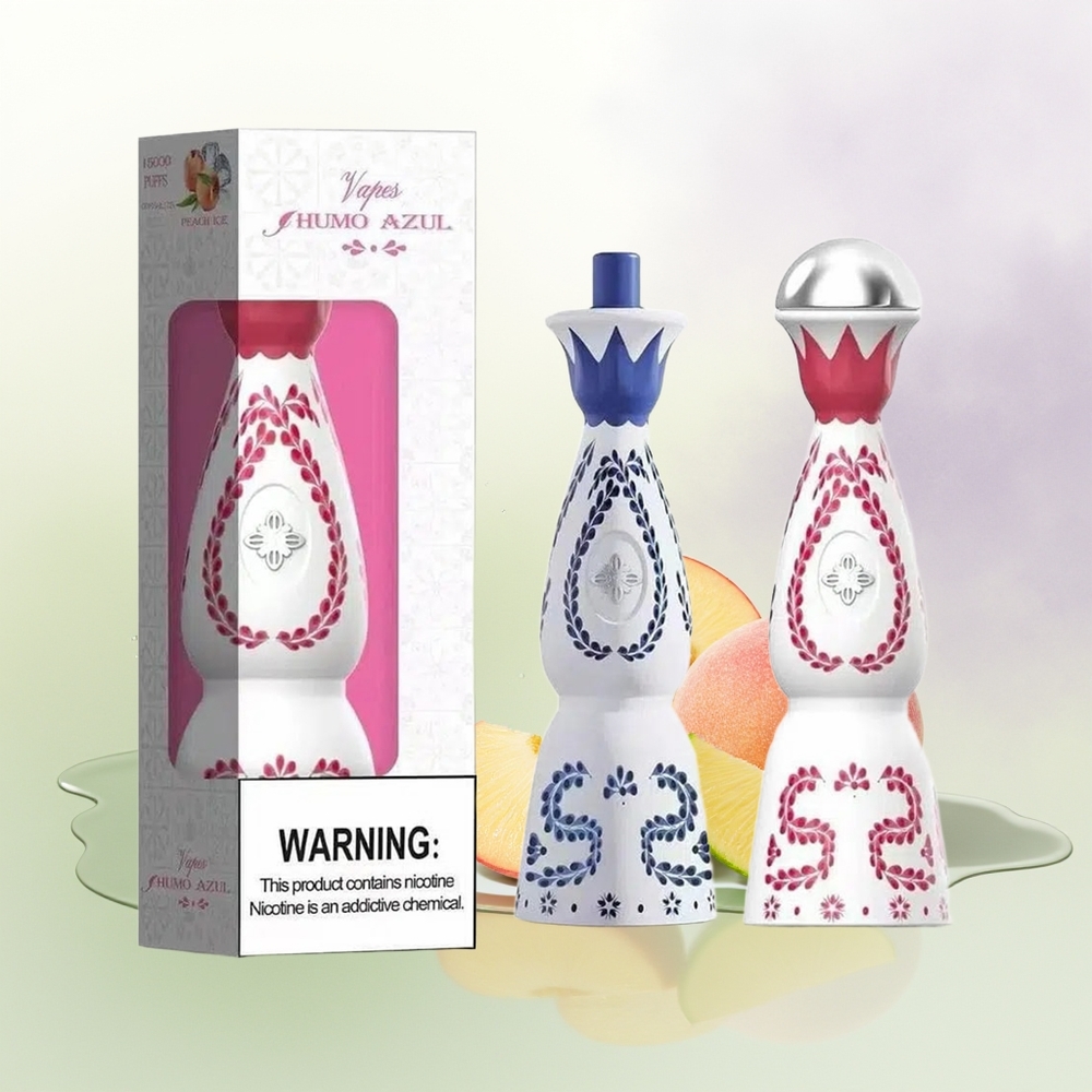 HUMO Azul 15000 Puffs Persiku Mango Ananāsu USB-C 20mL