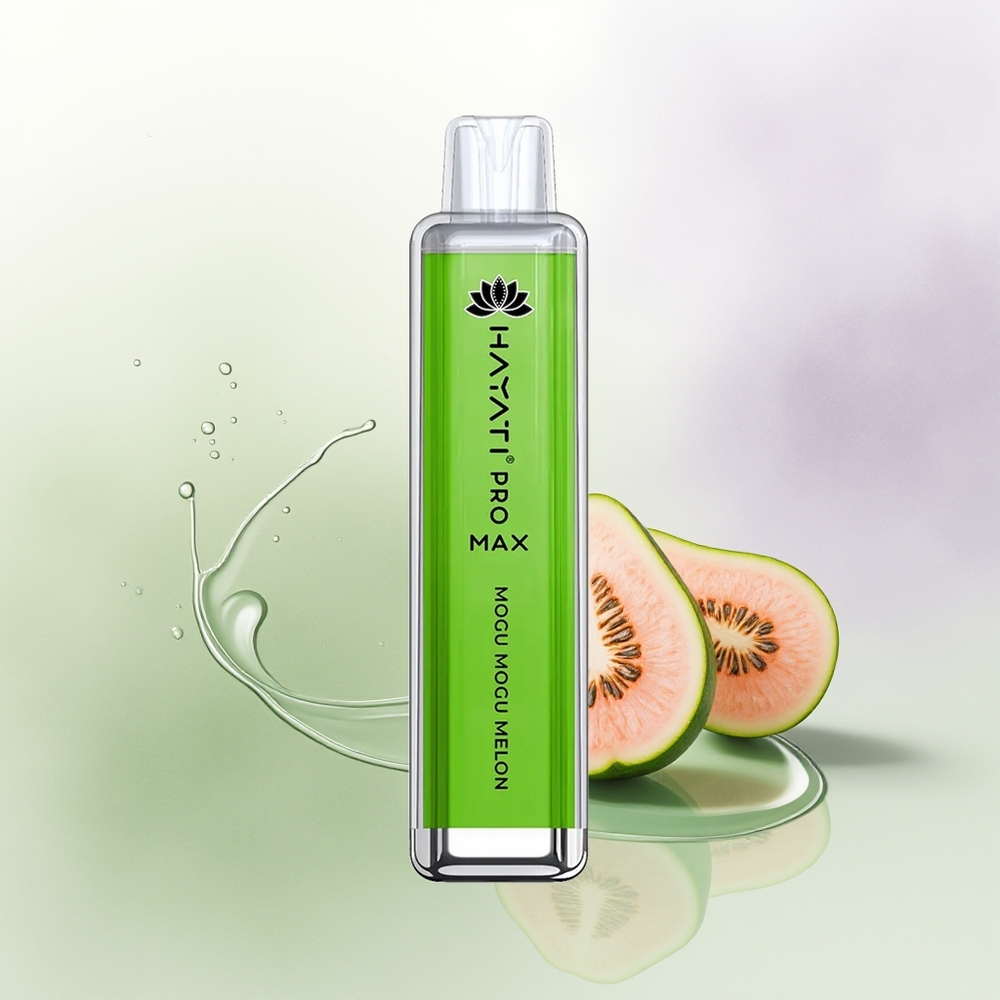 Hayati Pro Max 4000 Puffu Vienreizējās Lietošanas Vape Mogu Mogu Melone ar 5 Nikotīna un 1400mAh Akumulatoru