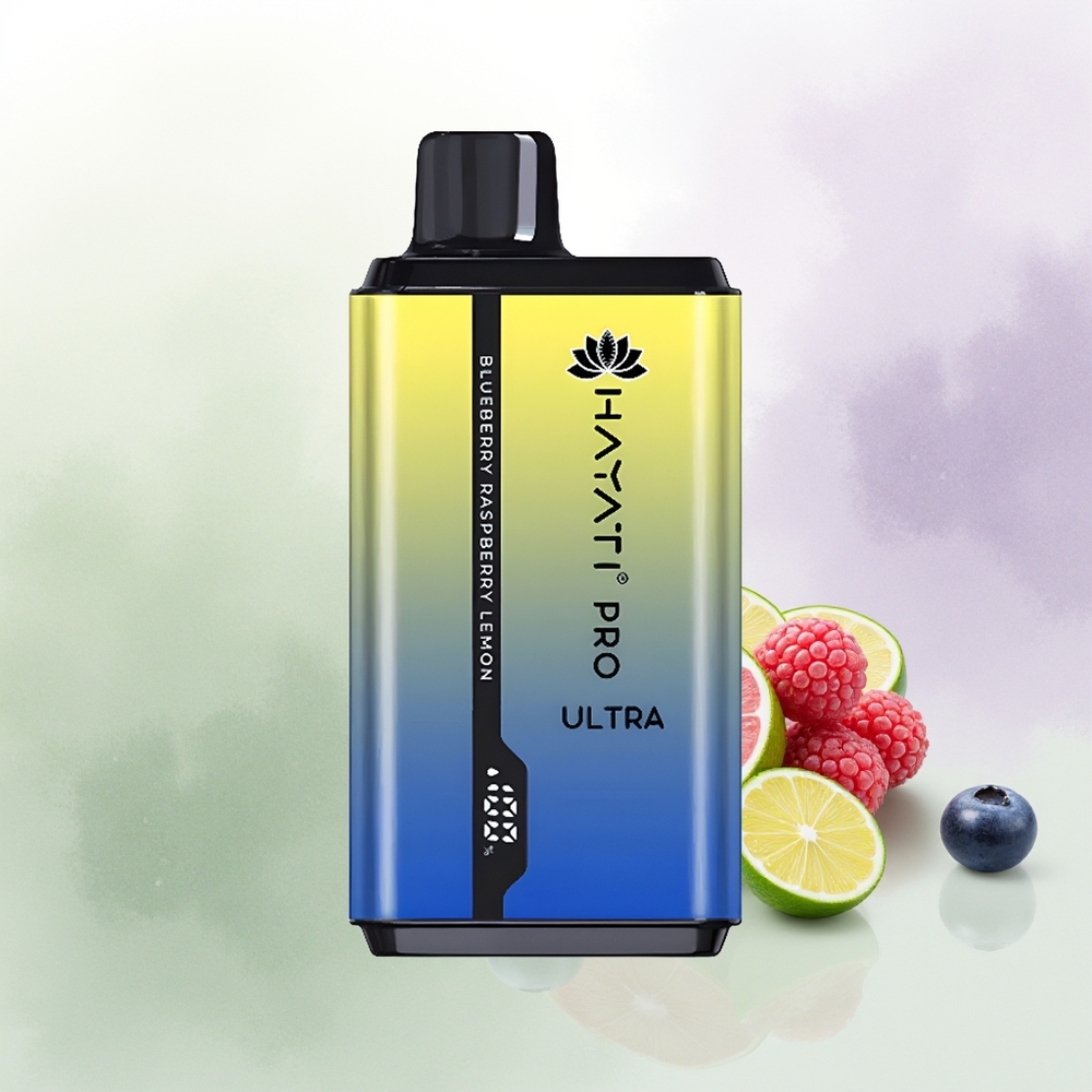 Hayati Pro Ultra 15000 Iesūkieni Zileņu Aveņu Citrons 850mAh