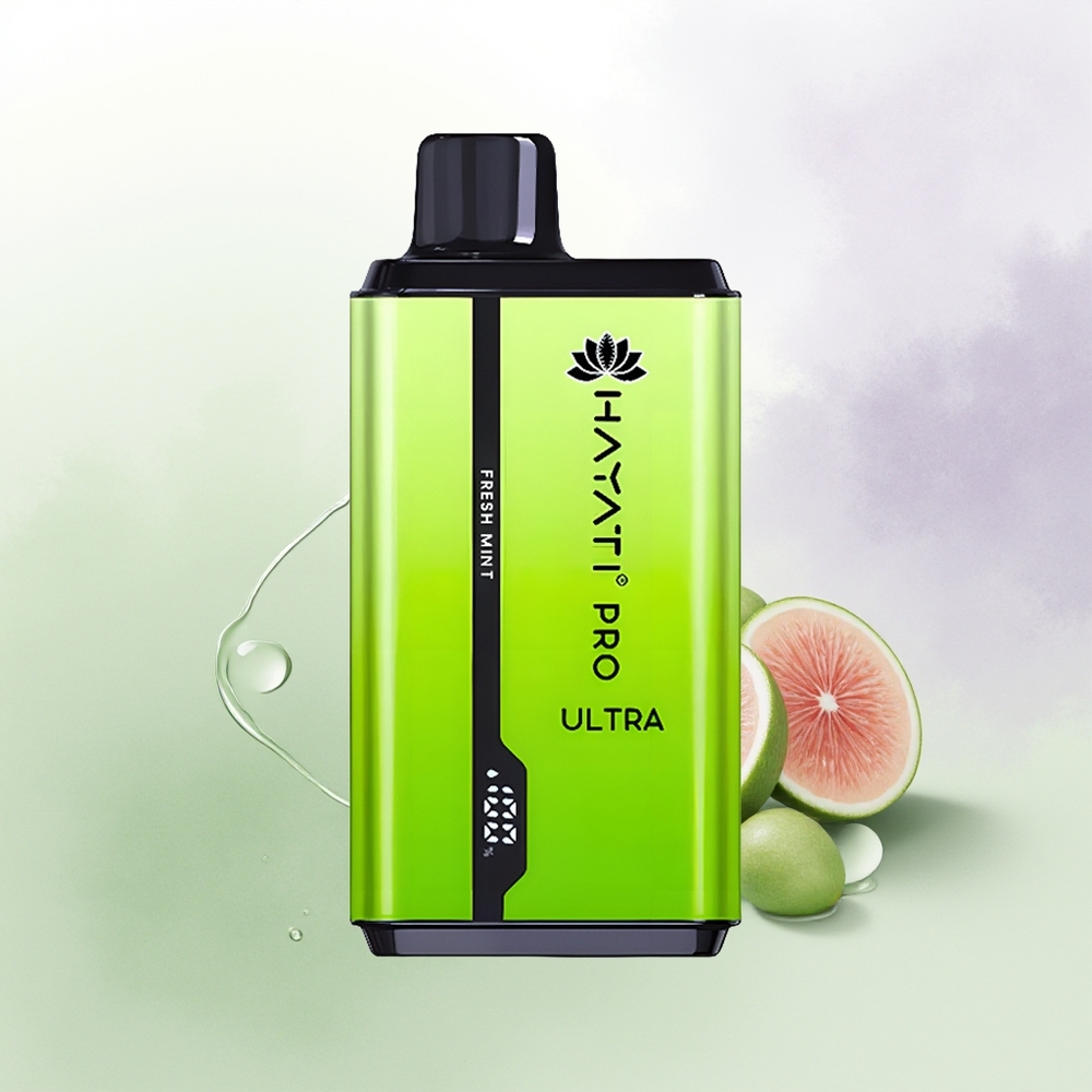 Hayati Pro Ultra 15000 Puffu Saldā Mētra Vienreizējās Lietošanas Vape 2 12ml