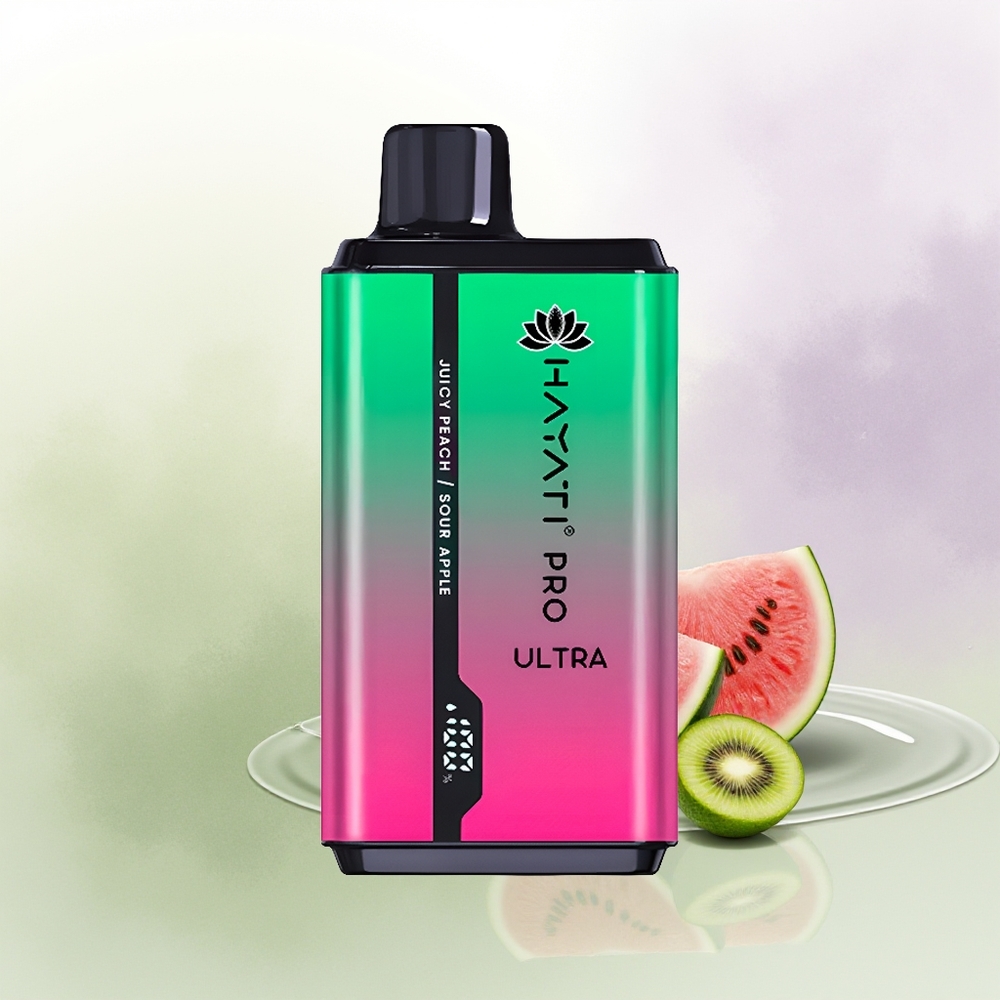 Hayati Pro Ultra 15000 Pūšu Arbūzs Ķīvi Passiflora Vienreizējās Lietošanas Vape 2 12ml 2