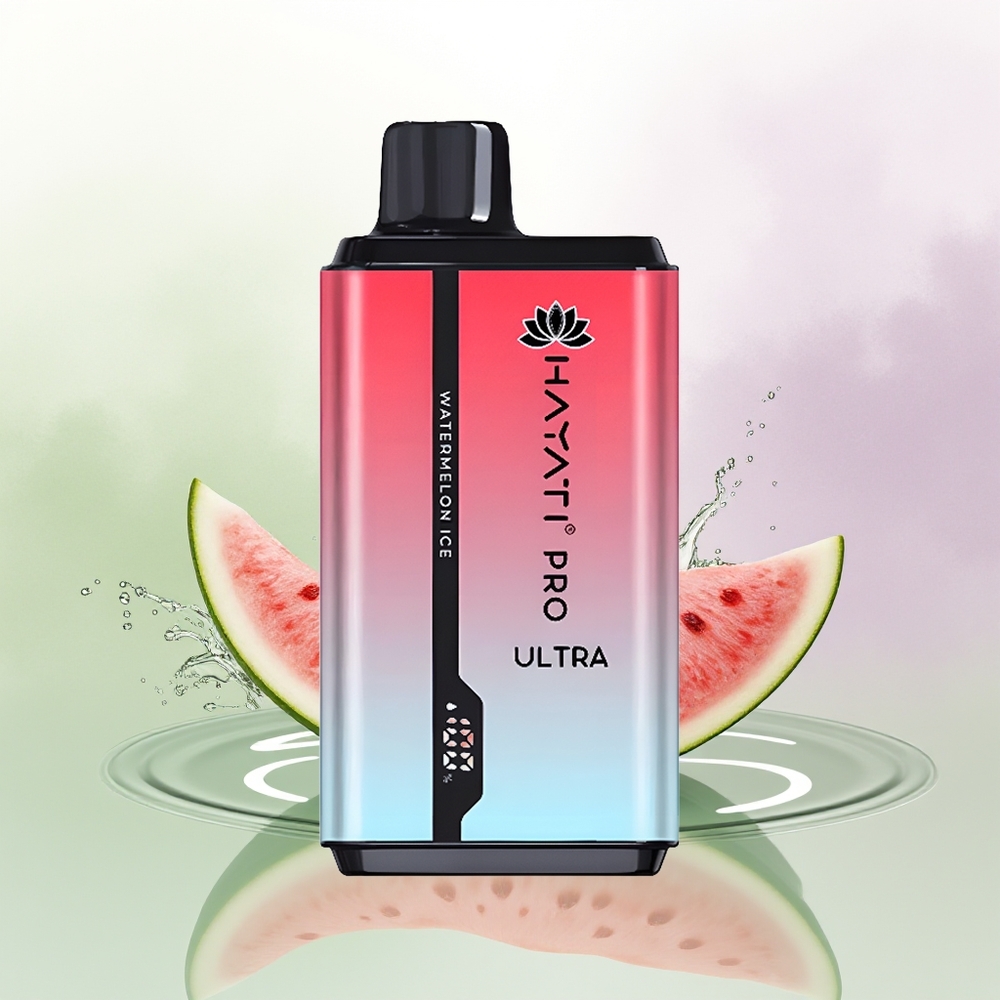 Hayati Pro Ultra 15000 Pūšu Arbūzu Ledus Vienreizējās Lietošanas Vape 2 12ml